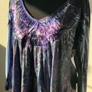 Live & Let Live BoHo top XL
